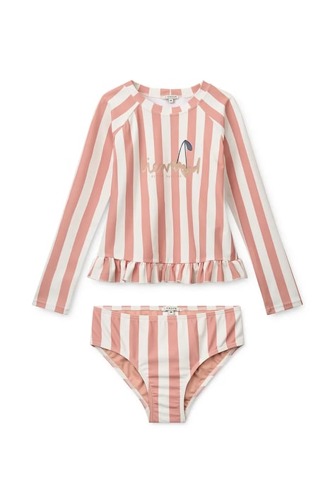 Liewood μαγιό δύο τεμαχίων Παιδικό Dagny Stripe Swim Set ροζ LW20663