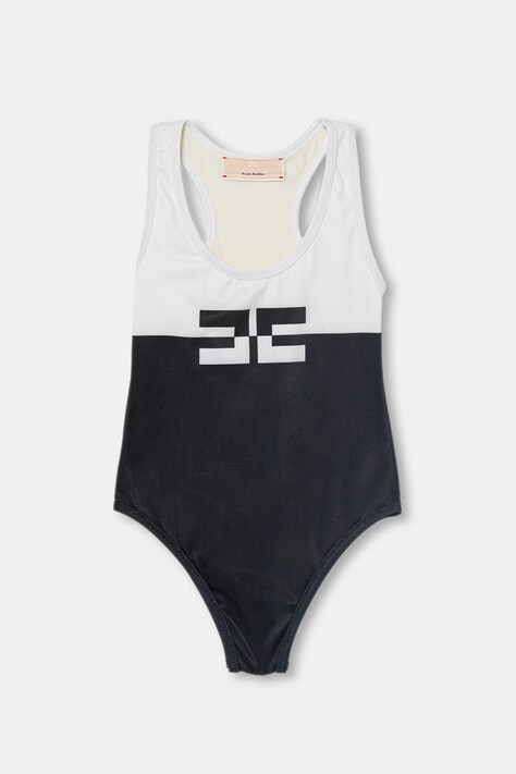 Elisabetta Franchi strój kąpielowy jednoczęściowy dziecięcy czarny EFSW026.C.JT004