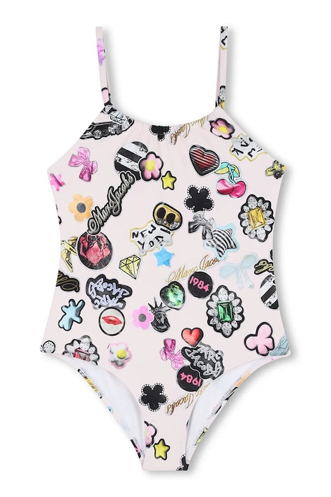 Dječji jednodijelni kupaći kostim Marc Jacobs boja: ružičasta, W60759