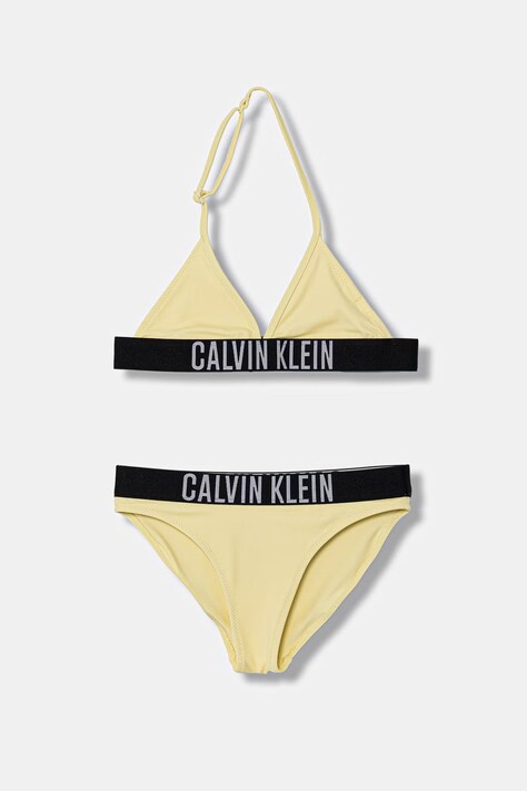 Calvin Klein Jeans dvoudílné plavky dětské žluté KY0KY00090