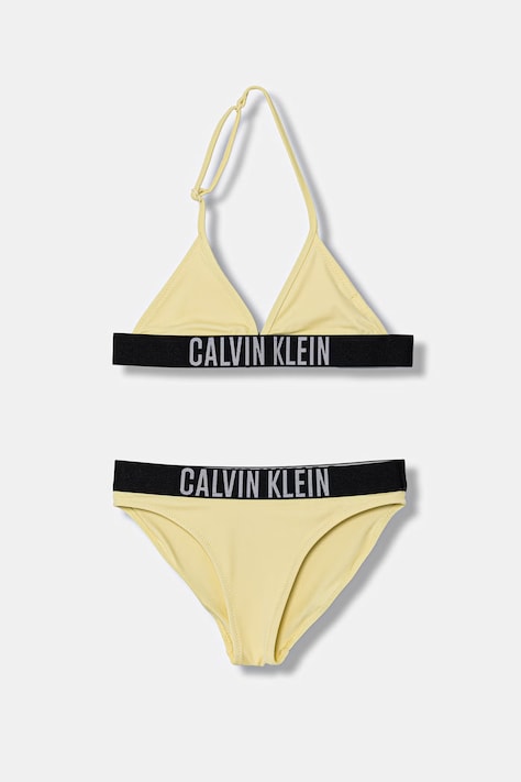 Calvin Klein Jeans dvojdielne plavky detské žlté KY0KY00090