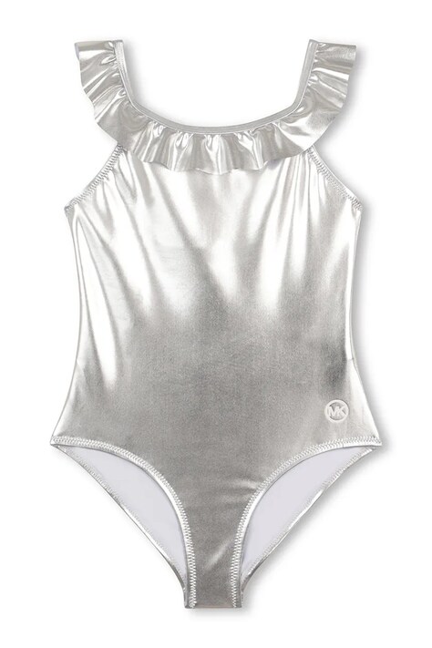 Dječji jednodijelni kupaći kostim Michael Kors boja: srebrna, R30556