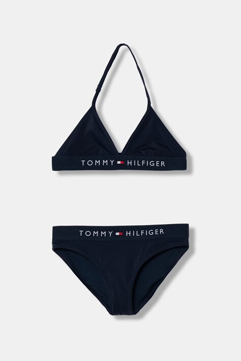Tommy Hilfiger strój kąpielowy dwuczęściowy dziecięcy granatowy UG0UG00799