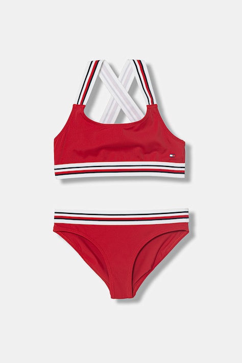 Tommy Hilfiger dvodijelni kupaći kostim za djecu crveni UG0UG00823