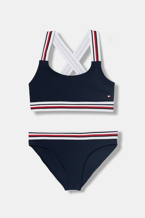 Tommy Hilfiger strój kąpielowy dwuczęściowy dziecięcy granatowy UG0UG00823