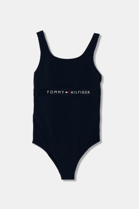 Tommy Hilfiger ολόσωμο μαγιό παιδικό σκούρο μπλε UG0UG00822