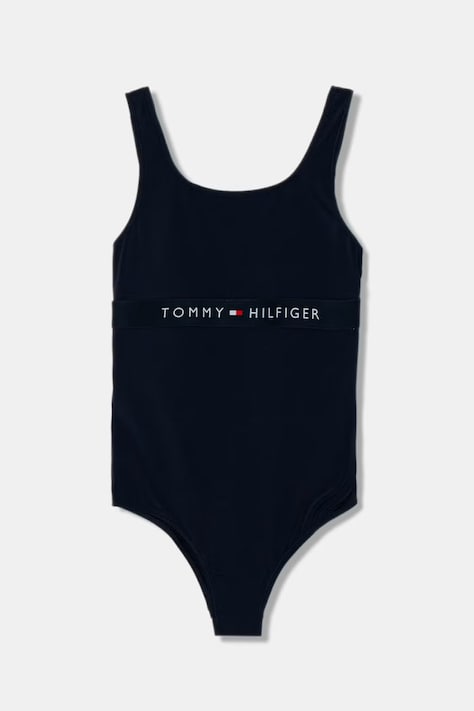 Tommy Hilfiger jednodílné plavky dětské námořnické UG0UG00822