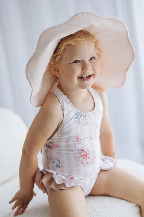 Jamiks costume da bagno intero per bambini DELWYN beige JLI133