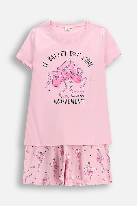 Dětské pyžamo Coccodrillo růžová barva, PYJAMAS