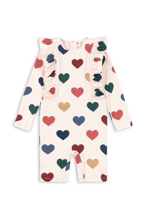 Konges Sløjd strój kąpielowy jednoczęściowy dziecięcy MANUCA SWIM ONESIE beżowy KS105467