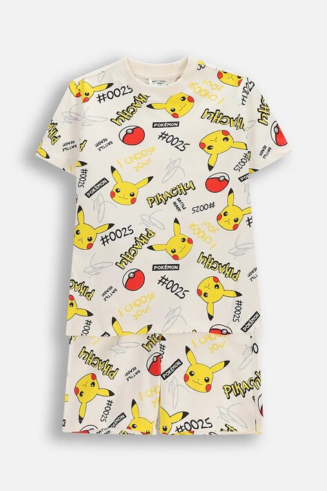 Coccodrillo piżama dwuczęściowa dziecięca bawełniana beżowa LICENCE BOY