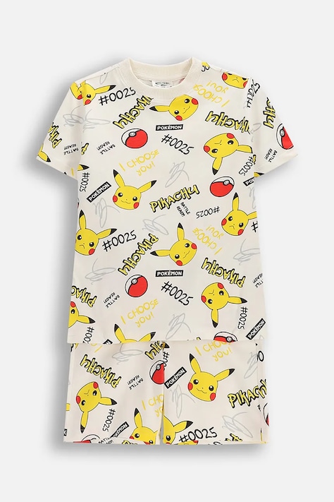 Coccodrillo piżama dwuczęściowa dziecięca bawełniana beżowa LICENCE BOY