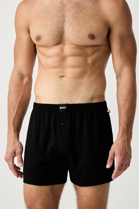 BOSS bokserki męskie bawełniane z elastanem 2P Jersey Boxer 2-pack multicolor 50544380