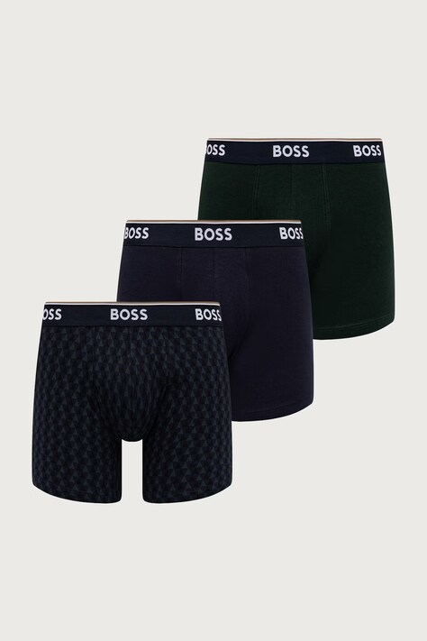 BOSS Μποξεράκι ανδρικό με βαμβάκι BoxerBr 3P Power Des 3-pack πολύχρωμο 50554438
