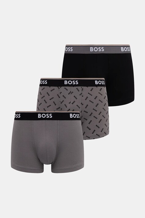 BOSS bokserki 3-pack kolor szary 50554443