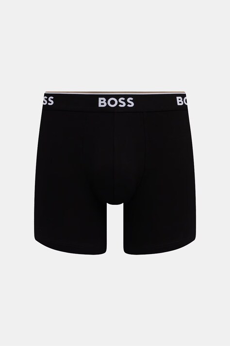 BOSS облягаючі боксери чоловічі з бавовною BoxerBr 3P Power 3 шт. — фото 4