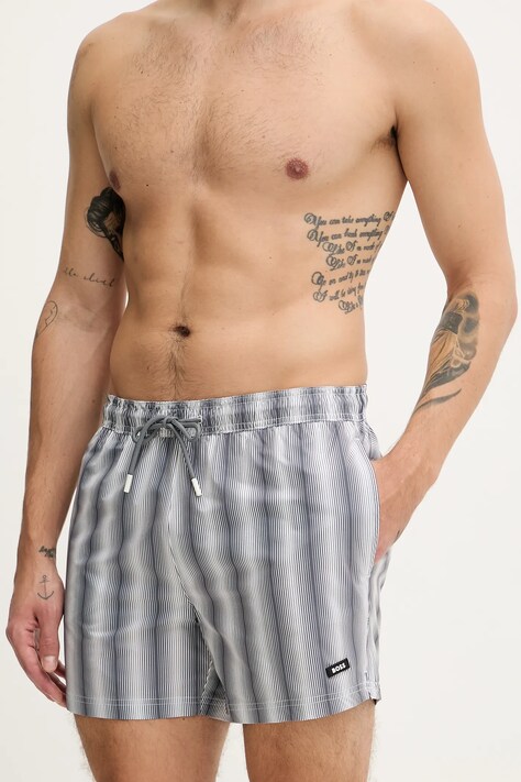 BOSS pantaloni scurti de baie culoarea gri, 50554983