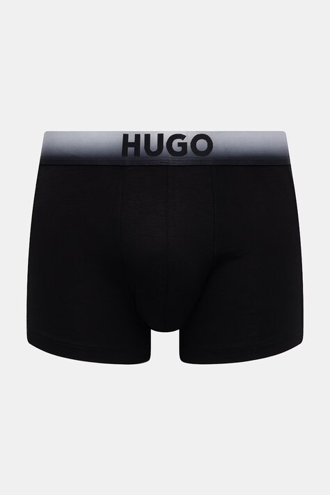 HUGO облягаючі боксери чоловічі з модалем TRUNK TRIPLET SPRAY 3 шт — SS26-BIM00H, чорний — фото 3