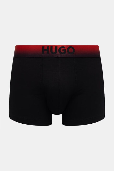 HUGO облягаючі боксери чоловічі з модалем TRUNK TRIPLET SPRAY 3 шт — SS26-BIM00H, чорний — фото 4