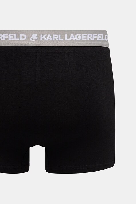 Karl Lagerfeld облягаючі боксери чоловічі бавовняні з еластаном LOGO TRUNK 5-пак — SS26-BIM016, чорний — фото 11