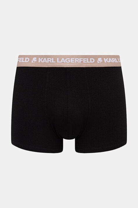 Karl Lagerfeld облягаючі боксери чоловічі бавовняні з еластаном LOGO TRUNK 5-пак — SS26-BIM016, чорний — фото 3