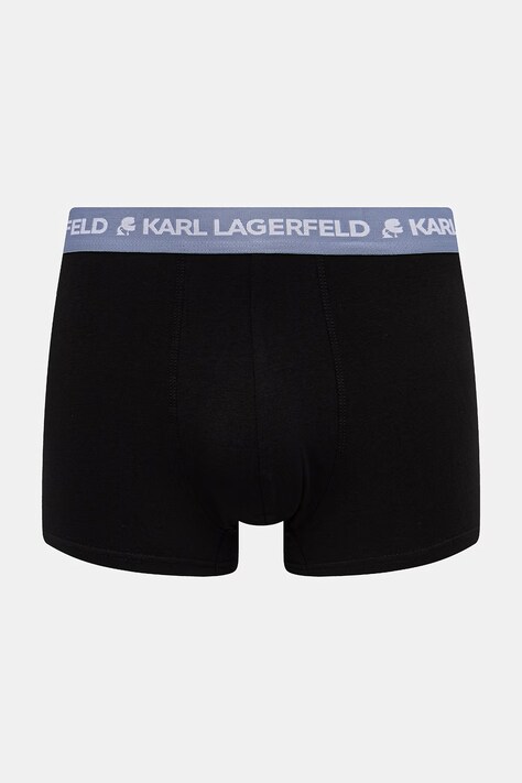 Karl Lagerfeld облягаючі боксери чоловічі бавовняні з еластаном LOGO TRUNK 5-пак — SS26-BIM016, чорний — фото 4