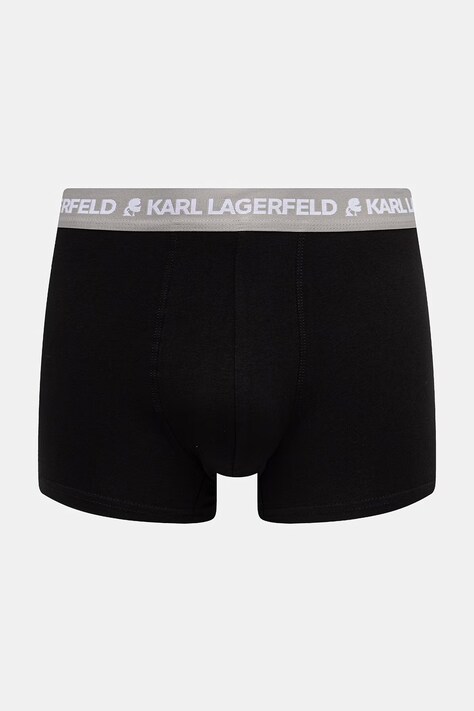 Karl Lagerfeld облягаючі боксери чоловічі бавовняні з еластаном LOGO TRUNK 5-пак — SS26-BIM016, чорний — фото 6