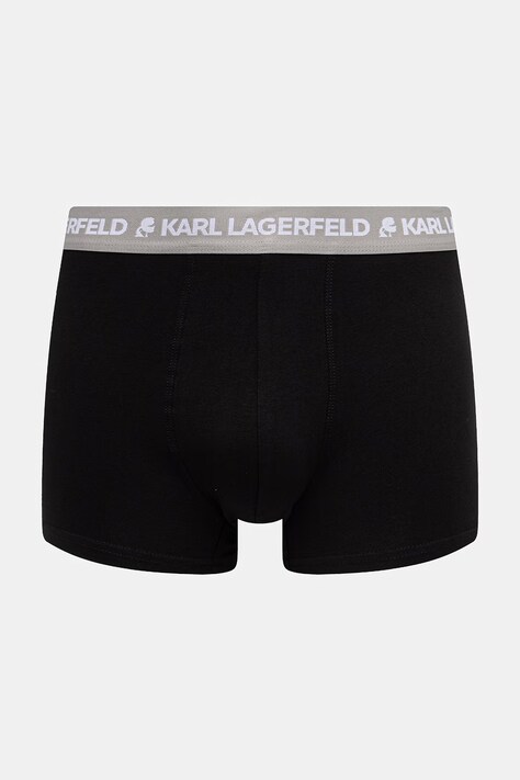 Karl Lagerfeld облягаючі боксери чоловічі бавовняні з еластаном LOGO TRUNK 5-пак — SS26-BIM016, чорний — фото 2