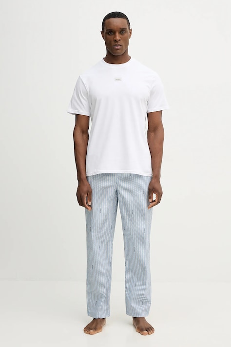 Pižama Karl Lagerfeld moški, bela barva, B1M45002