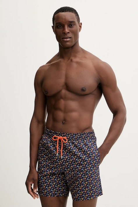 Vilebrequin szorty kąpielowe MOOREA kolor granatowy MOODB139