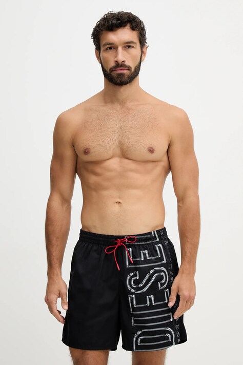 Diesel szorty kąpielowe SOCCER-41-D-CORE kolor czarny A20507.0QKBJ