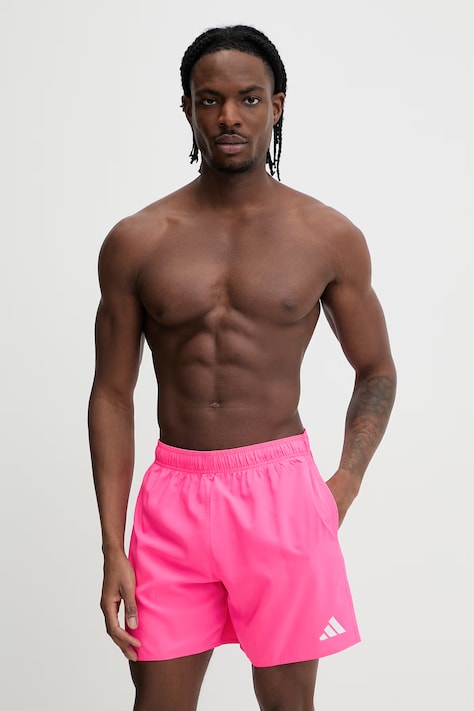 Plavkové šortky adidas růžová barva, KA4920