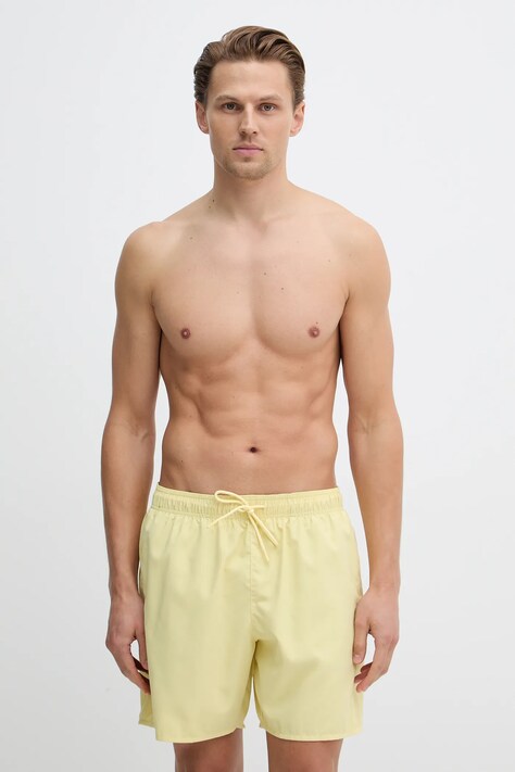 Lacoste szorty kąpielowe kolor żółty MH9088