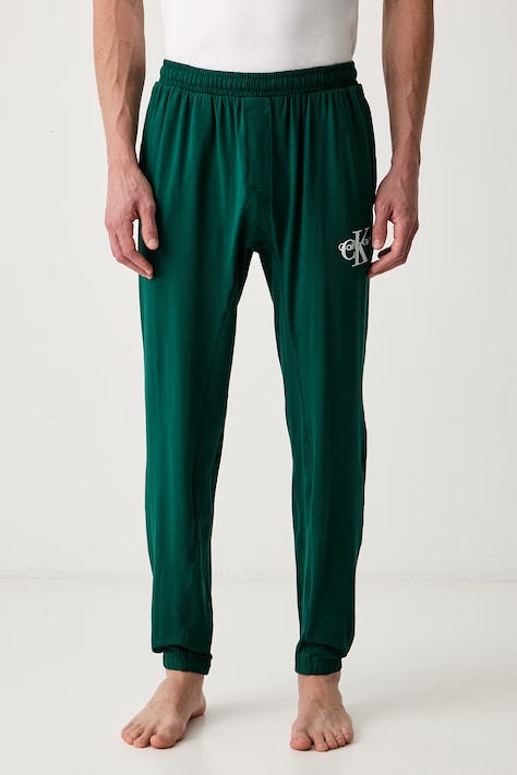 Calvin Klein Underwear pyžamové kalhoty pánské zelené LV00NM2974