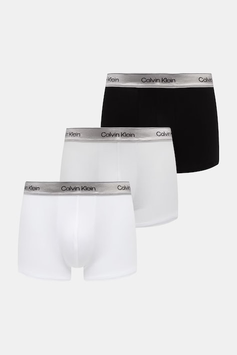 Calvin Klein Underwear bokserki męskie bawełniane z elastanem 3-pack białe LV00NB4575