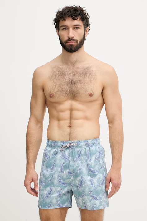 Emporio Armani Underwear szorty kąpielowe męskie turkusowe EM000583 AF20447
