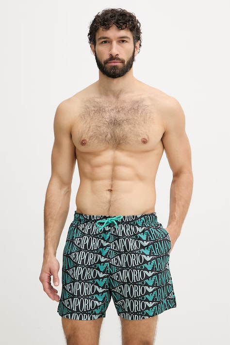 Emporio Armani Underwear szorty kąpielowe męskie zielone EM000583 AF20442