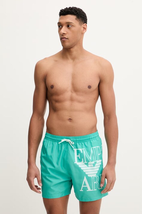 Emporio Armani Underwear szorty kąpielowe kolor zielony EM000583 AF20434