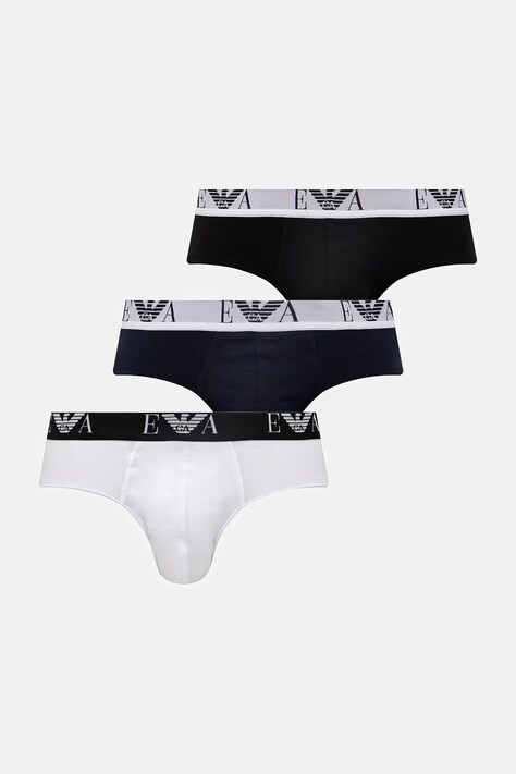 Emporio Armani Underwear slipy 3-pack kolor biały EM000258 AF14131
