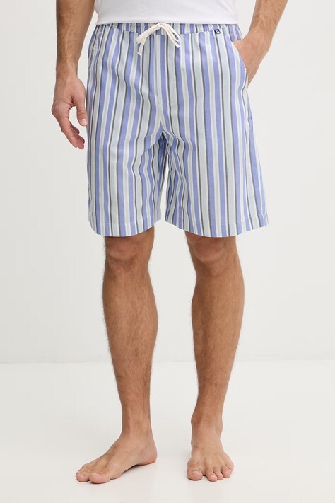 United Colors of Benetton szorty piżamowe męskie bawełniane granatowe 4ZPZ49007
