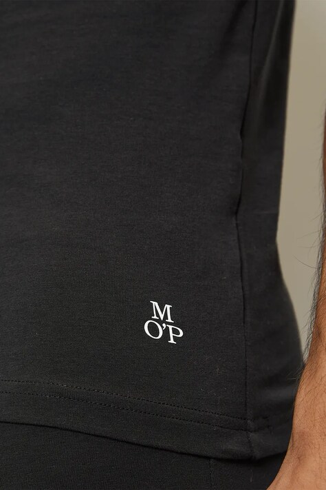 Marc O'Polo t-shirt piżamowy 2-pack męska kolor czarny gładka 10218042