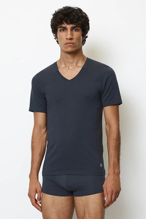 Marc O'Polo t-shirt piżamowy 2-pack męska kolor granatowy gładka 10218043