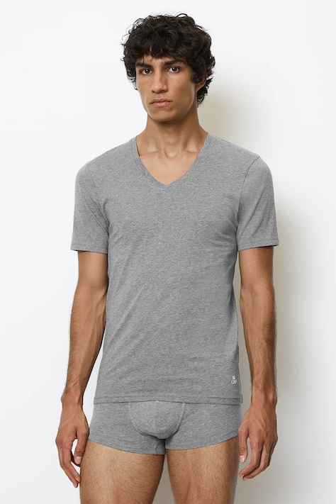 Marc O'Polo t-shirt piżamowy 2-pack męska kolor szary gładka 10218043