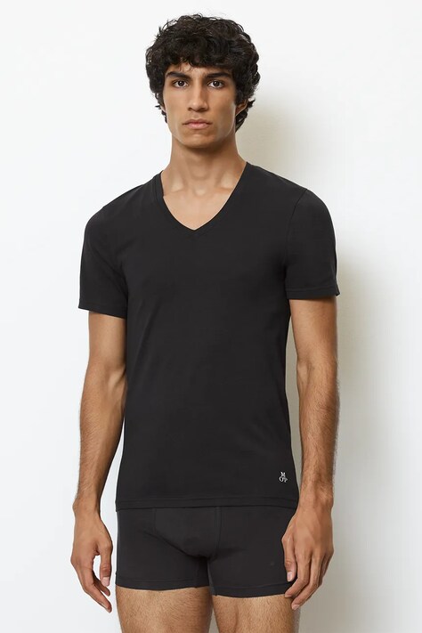 Marc O'Polo t-shirt piżamowy 2-pack męska kolor czarny gładka 10218043