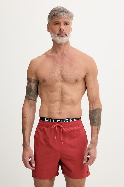 Tommy Hilfiger Szorty kąpielowe męskie pomarańczowe UM0UM03749