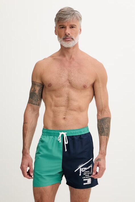 Tommy Hilfiger szorty kąpielowe męskie zielone UM0UM03860