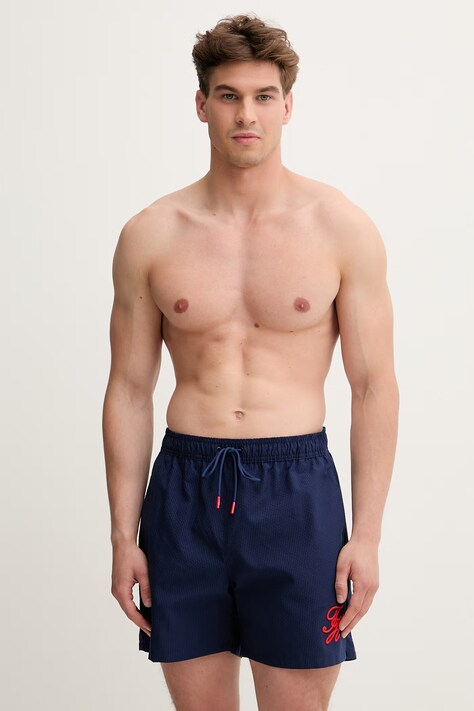 Tommy Hilfiger plavecké šortky pánske SUMMER tmavomodré UM0UM03750