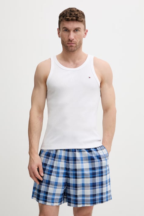 Tommy Hilfiger piżama dwuczęściowa męska z bawełną biała UM0UM03800