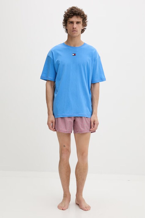 Tommy Hilfiger dvojdielne pyžamo pánske bavlnené modré UM0UM03832