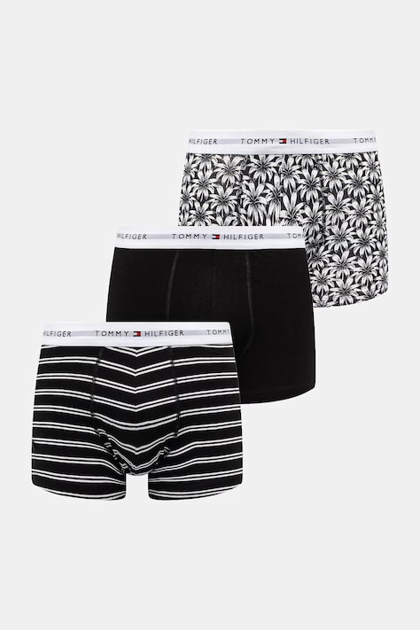 Tommy Hilfiger bokserki męskie bawełniane z elastanem 3-pack czarne UM0UM03753